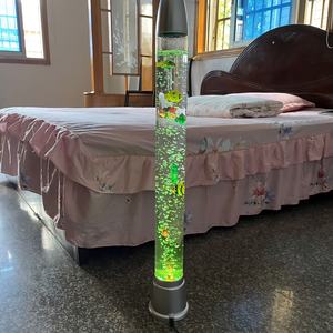 Extra Groot 47.2 Inch En 35.4Inch Hoog Led Fantasie Bubble Fish Tube Aquarium Met 7 Kleuren Lichteffecten, Ultieme Sensorische Lamp. - Product Image 3