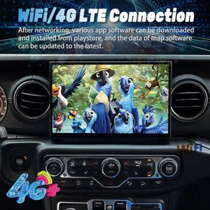 GPS Navi DSP 4G BT Clé de voiture intelligente Radio de voiture Jeep Wrangler 2018-2022 Android 15 Lecteur multimédia vidéo Stéréo 11,8 pouces Sans fil - Product Image 1