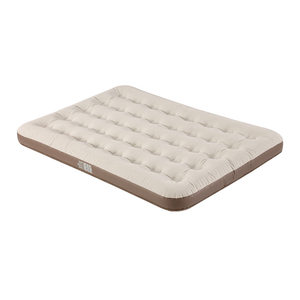 Single Twin Size PVC Flocked Inflatable Air Mattress for Camping Travel, Blow Up King Air Bed for Outdoor Camp Sleeping