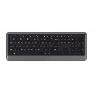 De moda Ultra fino de 2,4 Ghz inalámbrico teclado de ordenador INGLÉS ÁRABE diseño