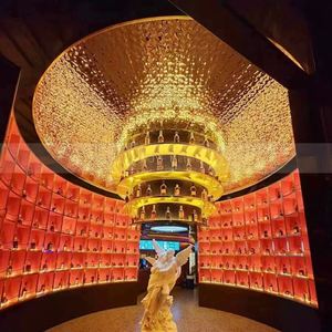 LL35 Custom Shape 316 Stainless Steel Water Ripple <b>Sheet</b> Pvd Color Silver Gold <b>Mirror</b> Wave Ripple Panels for Shopping Mall Wall - Product Image 6