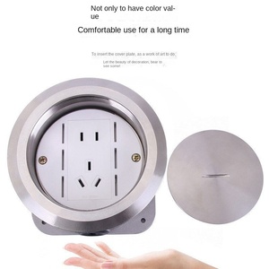 Round Ground <strong>Socket</strong> All Copper Waterproof <strong>Hidden</strong> Ultra-thin Spiral Multi-function Network Ground <strong>Socket</strong> Five-hole <strong>Floor</strong> <strong>Socket</strong>