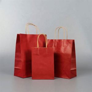 China Manufacturers Custom Printing Cheap Shopping Carry Packaging Kraft Paper Bag - Product Image 3