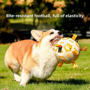 Zozooy 2026 Pallone da Calcio Personalizzato in TPU Ecologico per <span class=keywords><strong>Cani</strong></span>, Giocattolo Interattivo Resistente per Lanciare e Masticare, per Addestramento e Auto-Intrattenimento - Product Image 2