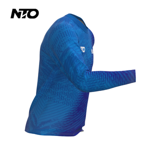 Lichtgewicht Sneldrogend Fietspak Voor Heren Ademend Mountainbike-T-Shirt Met Lange Mouwen Motorfiets Vochtafvoerende Persp - Product Image 5