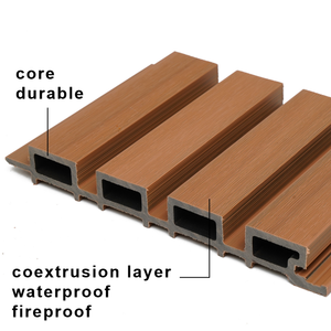 Panel <span class=keywords><strong>de</strong></span> Pared WPC Acanalado, Revestimiento Exterior <span class=keywords><strong>de</strong></span> <span class=keywords><strong>Madera</strong></span> y Plástico Coextruido, Tablero <span class=keywords><strong>de</strong></span> Revestimiento <span class=keywords><strong>de</strong></span> PVC para Decoración <span class=keywords><strong>de</strong></span> Exteriores <span class=keywords><strong>de</strong></span> Casas - Product Image 5