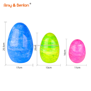 थोक ओएम संगमरमर ईस्टर एगशेल कस्टम आकार रंग प्लास्टिक अंडे की सजावट - Product Image 6