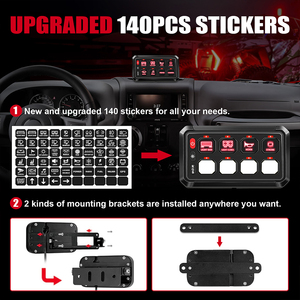 Custom Upgraded 8 Gang <strong>Car</strong> <strong>Switch</strong> Panel With APP 12V 24V ATV UTV Auto Offroad LED Bluetooth <strong>Switch</strong> Panel <strong>for</strong> <strong>Cars</strong> - Product Image 3