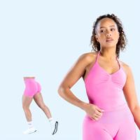 DYFE Impact Longline Strappy Top Blossom + Short |   Ensemble d'entraînement 2pz