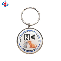 13,56 MHz RFID NFC QR-Code intelligenter Haustier-Tag Anti-Verlust TAG 213 216 NFC Epoxidholz-Halsband-Tags