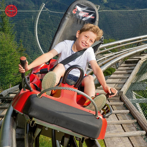 Type extérieur de voie de zone scénique équipement d'amusement non alimenté Double piste poulie montagne montagnes russes - Product Image 5