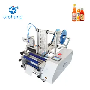 Semi Automatic Manual Table Top Juice Adhesive Plastic Glass Bottle Sticker Water Bottle Labeling Machine