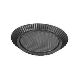 Molde Redondo Antiadherente de Acero al Carbono para Pastel de 24/28 cm con Fondo de Panal, Color Gris Oscuro, Apto para Horno - Product Image 4