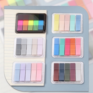 Haftnotizen Index Tabs Durchsichtige Seitenmarkierer PET Leuchtende Klebezettel Beschreibbare Etikettenaufkleber zum Kommentieren - Product Image 5