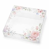Boîte d'emballage personnalisée portable en PET holographique géométrique, impression numérique/sérigraphie irisée, modèle Zhenpin PR016, cosmétique