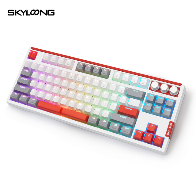 Skyloong 87% QMK Wired Gaming Mechanical Keyboard GK87 Hot Swappable Optical VIA New Product