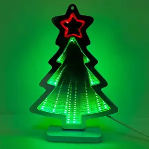 Hot Sale Green Christmas Tree Dimmable Bridge Customized USB 5V 12V Neon Signs Led Light For Christmas Tree Decoration