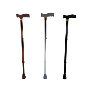 Adjustable Aluminum Alloy <b>Walking</b> <b>Stick</b> With Rubber Tip For Elderly Support And Outdoor Use - Product Image 1