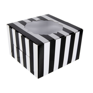 Cupcake hộp Nhà cung cấp <span class=keywords><strong>Philippines</strong></span> tùy chỉnh 6 Mini Cupcake đóng gói màu đen cupcake hộp với chèn - Product Image 5