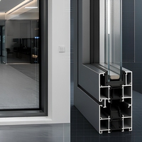 Fenêtre à battant et à bascule série 120, aluminium à rupture de pont thermique, double vitrage, verrouillage multipoints, fenêtre moderne pour maison