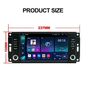 Auto Multimedia Speler Voor Jeep Grand Cherokee Liberty Wrangler Chrysler 7 Inch Dual Knoppen Android Radio 2-32Gb Carplay Gps Wifi - Product Image 5