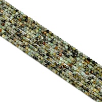 Perles carrées plates à facettes en turquoise africaine naturelle 2/3/4MM, pierres précieuses à taille dure, perles lâches pour la confection de bijoux, couleur changeante, fabricant