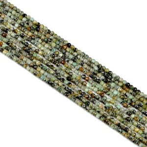 2/3/4MM Africa <strong>Turquoise</strong> Natural Gemstone Faceted Flat Square <strong>Beads</strong> Hard Cutting Loose Waist <strong>Beads</strong> Color Change Manufacturer - Product Image 3