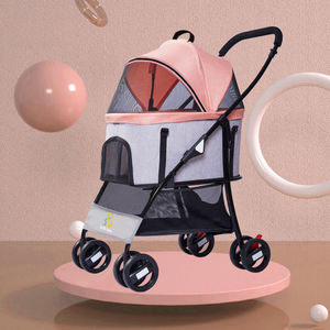 Latest Lightweight Luxury Pet Stroller Portable Comfortable Foldable Dog <b>Cat</b> Bag Detachable Pet Carrier <b>Cage</b> <b>for</b> Camping - Product Image 5