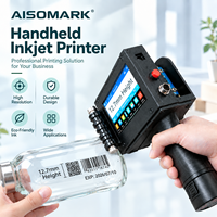 Imprimante jet d'encre portable 12,7 mm pour solvants, nouvelle génération, pour emballages souples, bouteilles, plastique, aluminium, sacs, graphiques, logos, codage de date