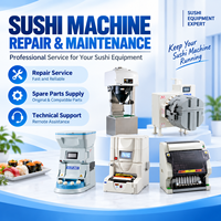 Service professionnel de réparation et d'entretien de machines à sushi, fourniture de pièces détachées pour équipements à sushi commerciaux, origine japonaise, léger
