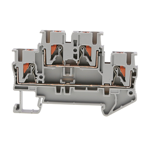 ELYC PT2.5 2.5mm Wire Cable Spring Strip Plug-in AWG24-12 4-Pole Copper Quick Lock <strong>Terminal</strong> Block <strong>Connector</strong> 32A Max - Product Image 1