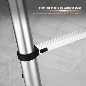 <span class=keywords><strong>Escalera</strong></span> Telescópica <span class=keywords><strong>de</strong></span> <span class=keywords><strong>Acero</strong></span> <span class=keywords><strong>Inoxidable</strong></span> <span class=keywords><strong>para</strong></span> Techo, Montada en la Pared, Recta, <span class=keywords><strong>para</strong></span> Uso Eléctrico y <span class=keywords><strong>de</strong></span> Ingeniería, con Peldaños <span class=keywords><strong>de</strong></span> 40 cm - Product Image 3