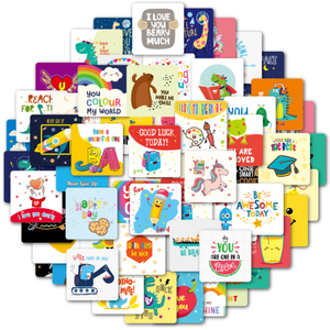 कस्टम स्कूल लंच बॉक्स नोट्स बोर्ड गेम सीखने कार्ड - Product Image 1