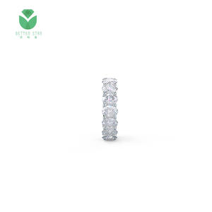 14k 18k золотые сердечно-сосудистых заболеваний лаборатории алмазов 1 карат обручальное кольцо ювелирные украшения для женщин обручальное кольцо с синтетическим CVD шарошка Звездочка для круглой формы - Product Image 2