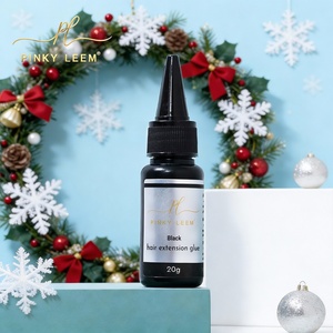 Pinky leem Nouvelle colle liquide professionnelle pour cheveux humains UV Noir Tenue parfaite Extensions de cheveux tissés Colle pour cheveux - Product Image 1
