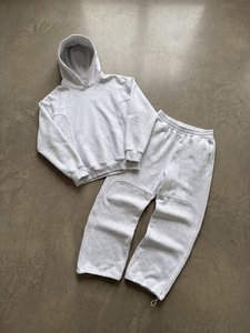 <span class=keywords><strong>Tuta</strong></span> Sportiva Personalizzata con Zip 100% Cotone, <span class=keywords><strong>Set</strong></span> <span class=keywords><strong>Felpa</strong></span> con Cappuccio Taglie Forti per Uomo - Product Image 1
