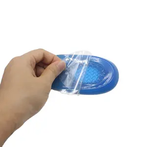 Gel heel cups cushion support for plantar fasciitis cushion silicone soft shock absorbing heel insole