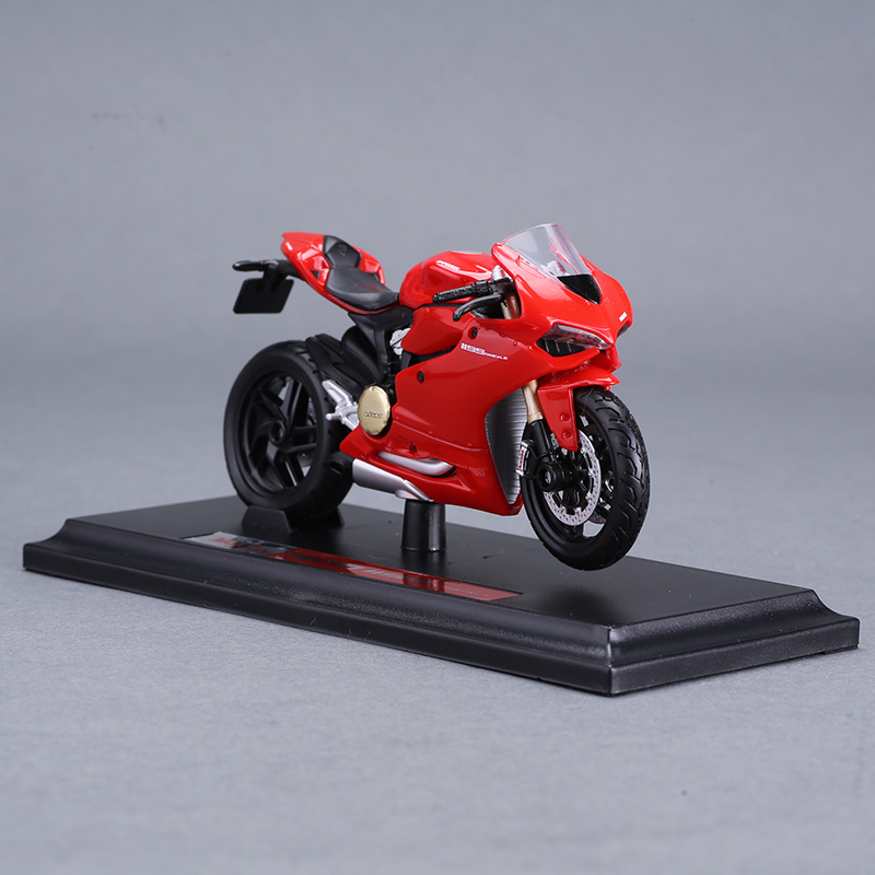 Maisto – Ducati 1199 Panigale Rouge – Maquette Moto Miniature 1/12, à Pousser, Pour Enfant 3+