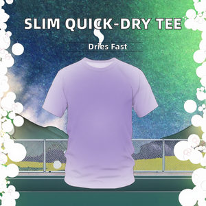เสื้อยืดคอกลมแขนสั้นทรงเข้ารูปสำหรับผู้ชาย ผ้าเจอร์ซีย์เนื้อหนา 220 กรัม สีพื้น ไม่มีโลโก้ด้านหน้า ระบายเหงื่อได้ดี แห้งเร็ว เหมาะสำหรับการสวมใส่ข้ามพรมแดน - Product Image 2