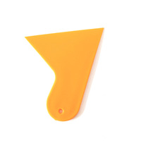 Raclettes triangulaires plates en vinyle avec poignée en plastique