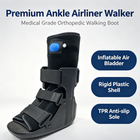 Botte de marche gonflable professionnelle avec coussin EVA et semelle extérieure antidérapante en TPR pour la rééducation de la cheville, les fractures et après-chirurgie