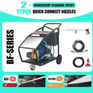 Nettoyeur haute pression avec arrêt automatique du pistolet, filtration 3 couches, 500 bars, nettoyeur électrique industriel pour le décapage de peinture - Product Image 3