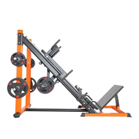 Équipement de gym multifonctionnel 45 °   Machine de musculation réglable pour presse à jambes, hack squat, soulevé de mollets et exercices des membres inférieurs