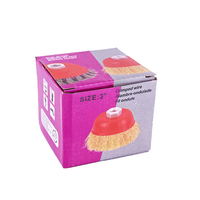 Brosse coupelle en fil métallique M14 Arbor Roue abrasive en acier au carbone pour meuleuse d'angle Parfait pour la restauration du métal Soudure