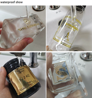 Étiquette Autocollante Personnalisée de Luxe pour Parfum, Dorée, Étanche, en Aluminium Métallique Adhésif pour Bouteille de Cosmétiques