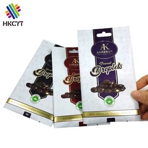 Pochette en papier d'aluminium imprimé personnalisé, sacs anti-odeur Mylar, sac arrière scellé, pochette d'emballage pour chocolat - Product Image 6