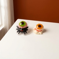 Spider Eyeball Center Filled Multi-Colored Sweet Gummy Candy Halloween Spooky Novelty Fruitvulling Individuele zak Kinderen Vakantie