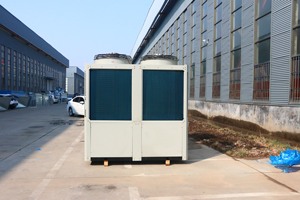 Unité de pompe à chaleur à air refroidi <span class=keywords><strong>Kena</strong></span> 220V/380V, conception modulaire, moteur de compresseur efficace, composants principaux, capacité de refroidissement de 65 à 130 kW, PLC - Product Image 5