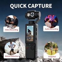 Nouvelle Caméra Portable 2026 Ultra HD à Mise au Point Automatique, Rotation à 180 Degrés, Enregistreur Vidéo de Poche Q8 pour Sports de Plein Air