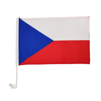 Bandera de Coche Personalizada de Poliéster de Doble Cara de 30x45cm con Impresión de Todos los Países, Mini Bandera de 12x18 Pulgadas para Ventanas de Coche